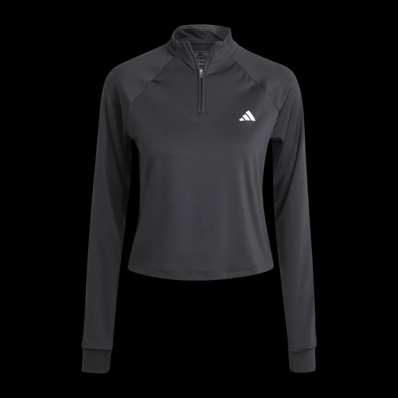 adidas Train Essentials Minimal Branding 1/4-Zip Cover Up Black Svart Hot