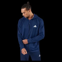 adidas Train Essentials Seasonal Training Full-Zip Jacket Dark Blue Blå