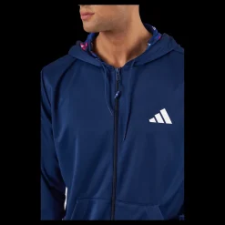 adidas Train Essentials Seasonal Training Full-Zip Jacket Dark Blue Blå