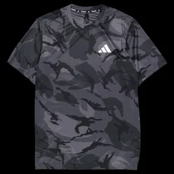 adidas Train Essentials Seasonal Camo T-Shirt Dark Grey Grå New