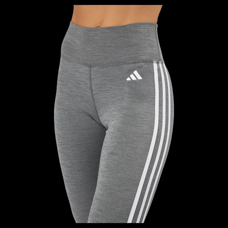 Outlet adidas Train Essentials 3-Stripes High-Waisted 7/8 Leggings Dark Grey Heather Grå