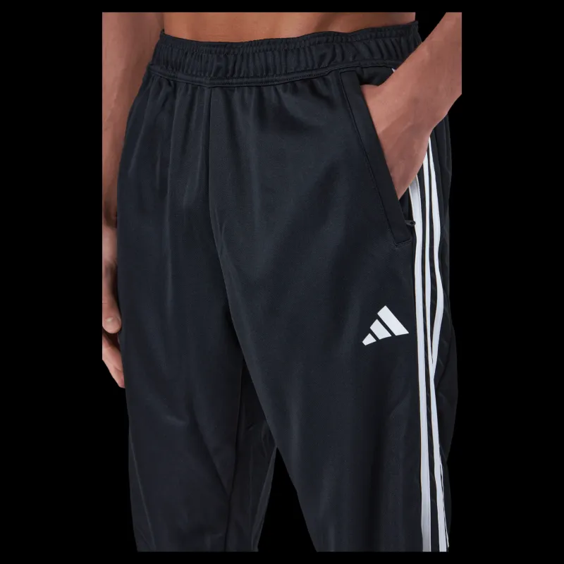 New adidas Train Essentials 3-Stripes Training Joggers Black / White Svart