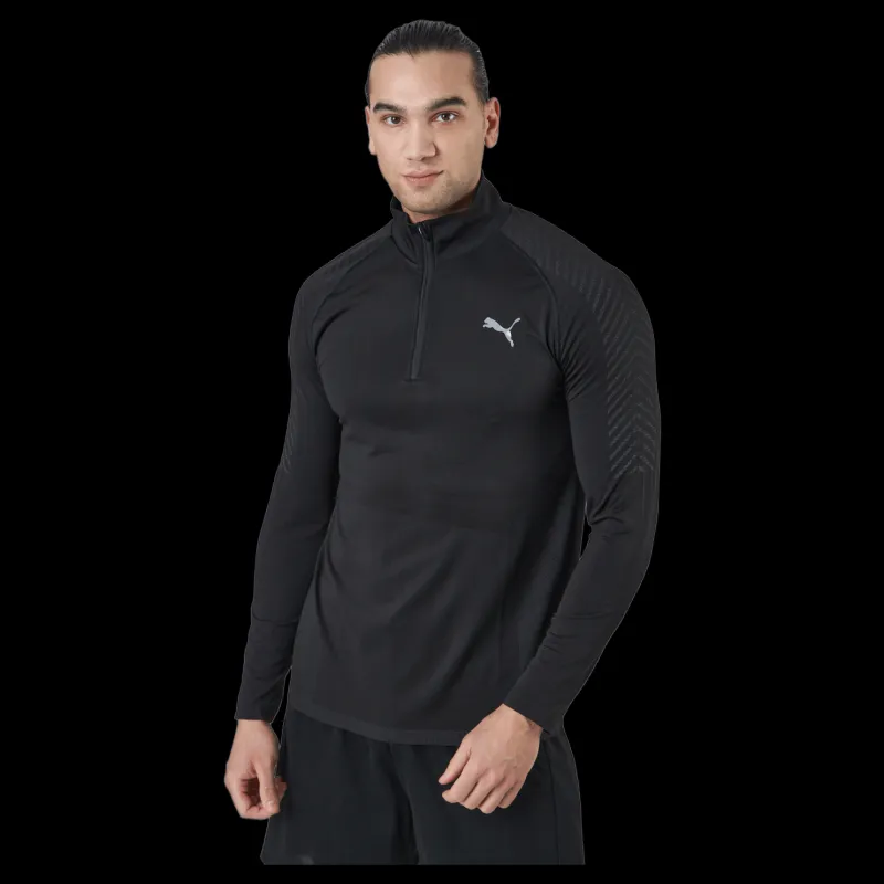 Puma Train Formknit Seamless 1/2 Zi Black Svart Sale