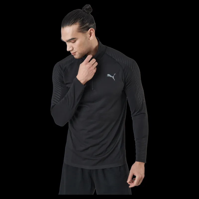 Puma Train Formknit Seamless 1/2 Zi Black Svart Sale