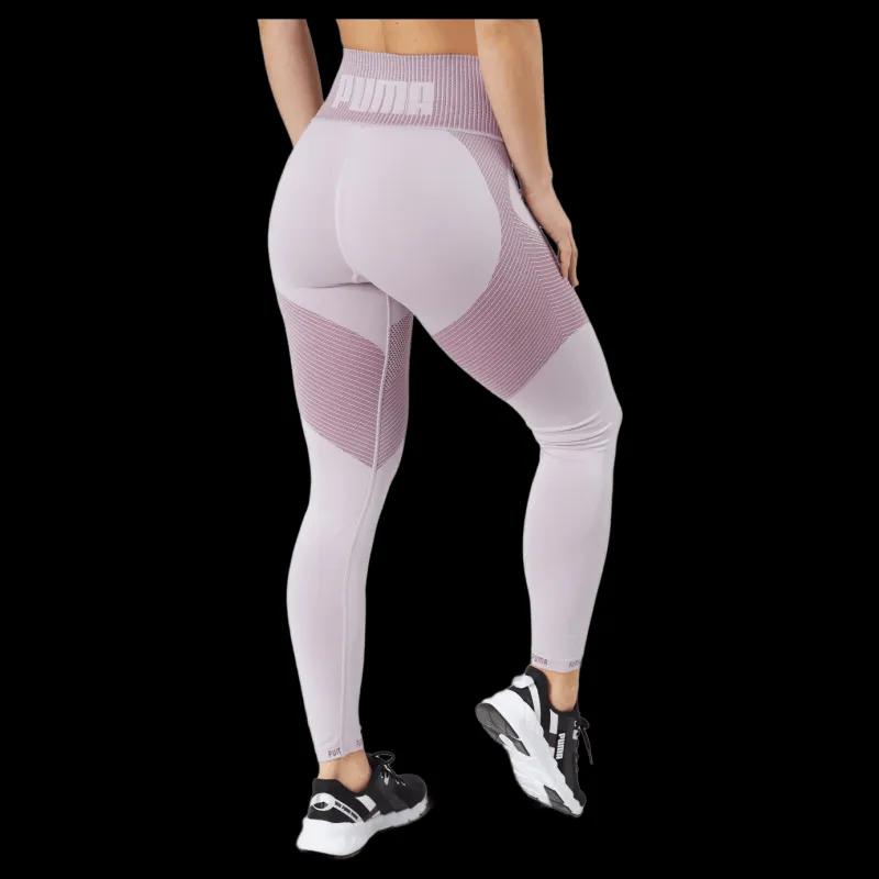 New Puma Train Formknit Seamless High W Lavender Fog-grape Wine Vit