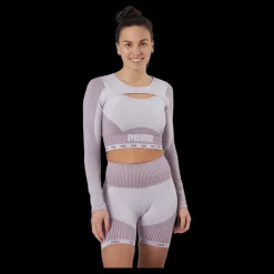 Sale Puma Train Formknit Seamless Long S Lavender Fog-grape Wine Vit