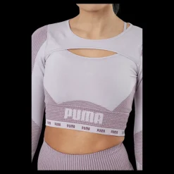 Sale Puma Train Formknit Seamless Long S Lavender Fog-grape Wine Vit