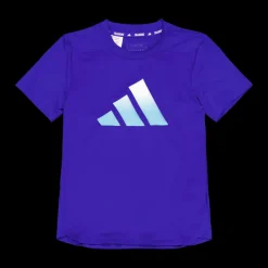 adidas Train Icons AEROREADY Logo T-Shirt Lucblu/White/Preblu Lila