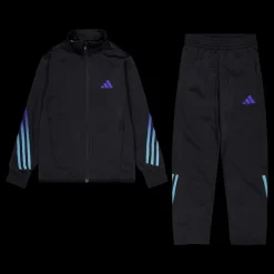adidas Train Icons AEROREADY 3-Stripes Tracksuit Black Svart Clearance