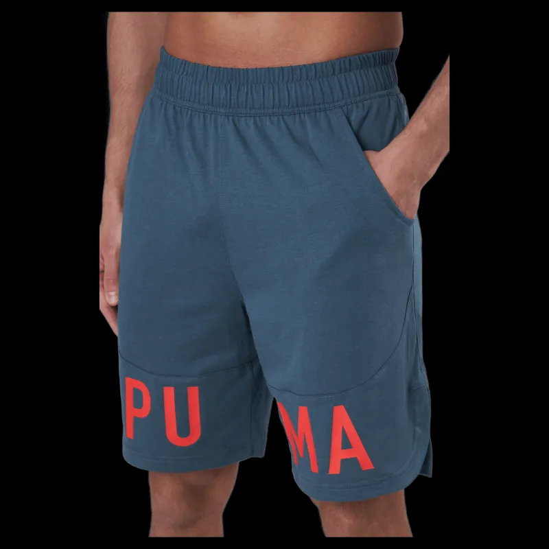 Puma Train Logo 9" Short Dark Slate Blå Sale
