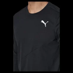 Puma Train Logo Ls Tee Black Svart