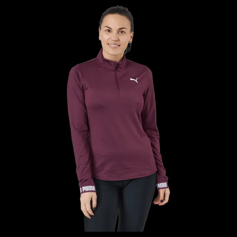 Puma Train Strong 1/4 Zip Grape Wine Lila Outlet