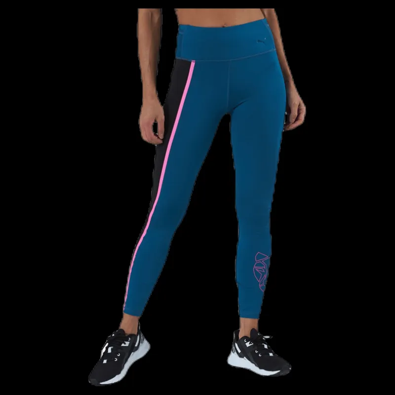 Puma Train Shine High Rise 7/8 Tight Blue Blå