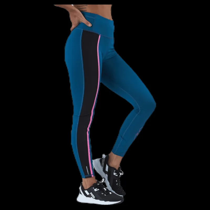 Puma Train Shine High Rise 7/8 Tight Blue Blå