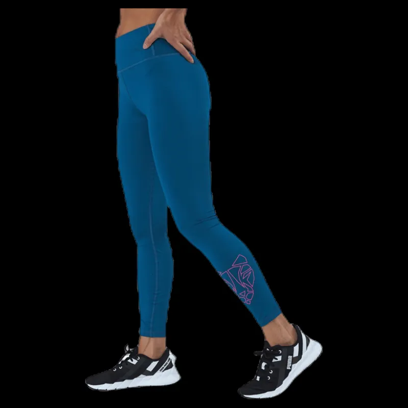 Puma Train Shine High Rise 7/8 Tight Blue Blå