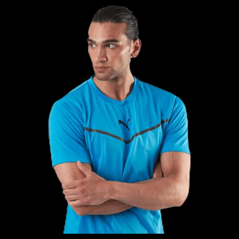 Puma Train Thermo R+ BND Short Sleeve Tee Blue Blå Sale