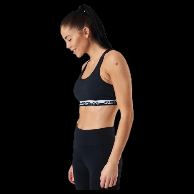 Superdry Training Essential Bra Black Svart