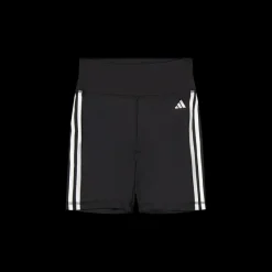 Outlet adidas Training Essentials 3-Stripes High-Waisted Short Leggings Black Svart