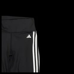 Outlet adidas Training Essentials 3-Stripes High-Waisted Short Leggings Black Svart