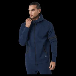 Superdry Training Gymtech Ziphood Navy Marl Blå