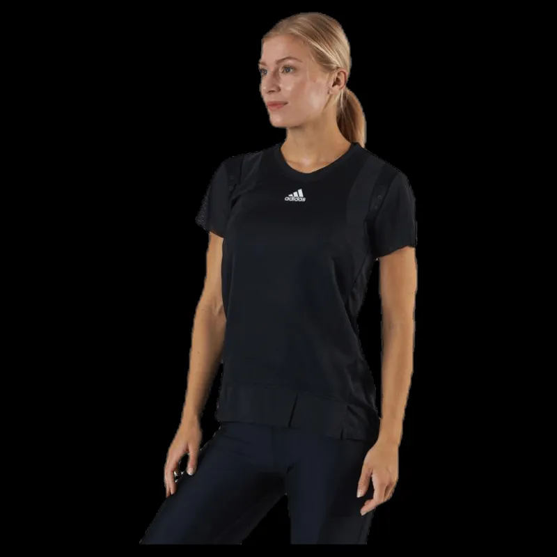 Sale adidas Training Heat Ready Tee Black Svart