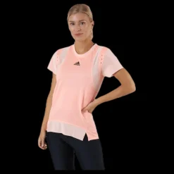 Clearance adidas Training Heat Ready Tee Pink Rosa