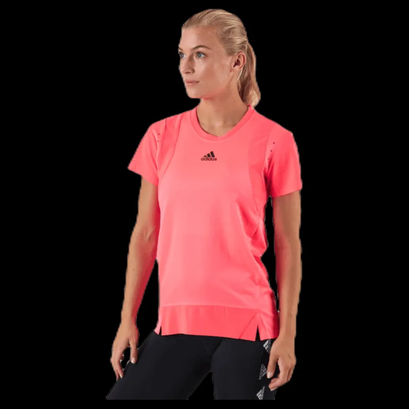 adidas Training Heat Ready Tee Pink/Red Rosa Discount