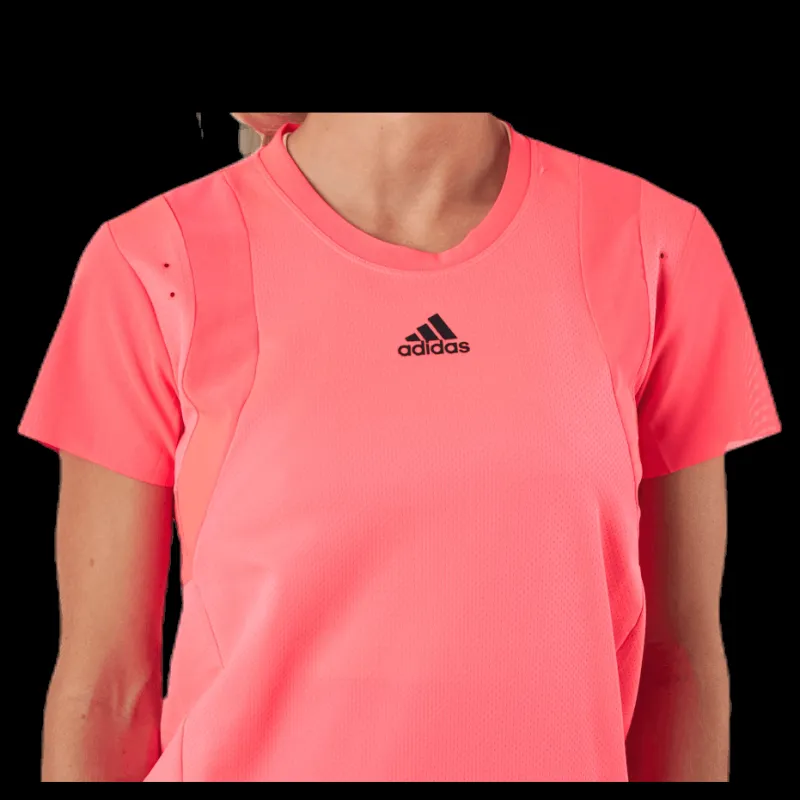 adidas Training Heat Ready Tee Pink/Red Rosa Discount