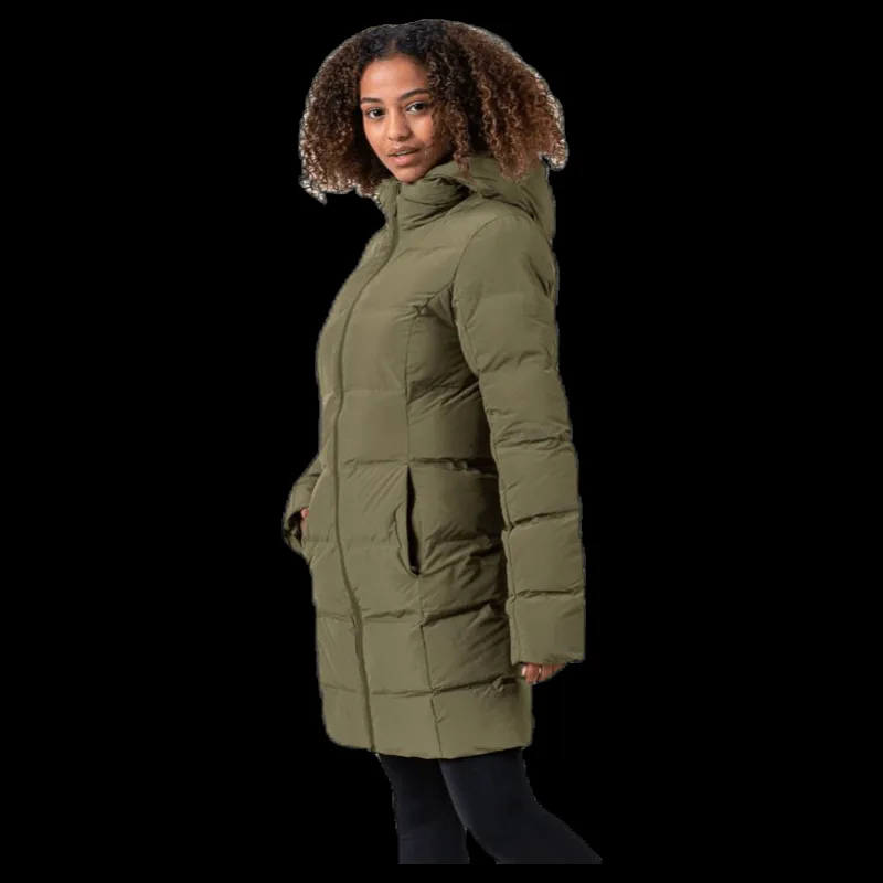 2XU Transit Insulation Longline Jacket Green Hot
