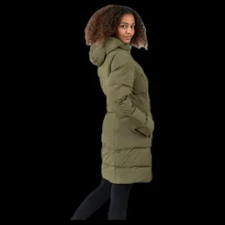 2XU Transit Insulation Longline Jacket Green Hot