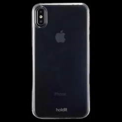 Holdit Transparent Phone Case iPhone XS Max Svart Outlet