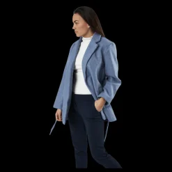 Only Trillion Belt Coatigan Pnt Blue Clearance