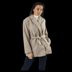 Sale Only Trillion Belt Coatigan Pnt Beige
