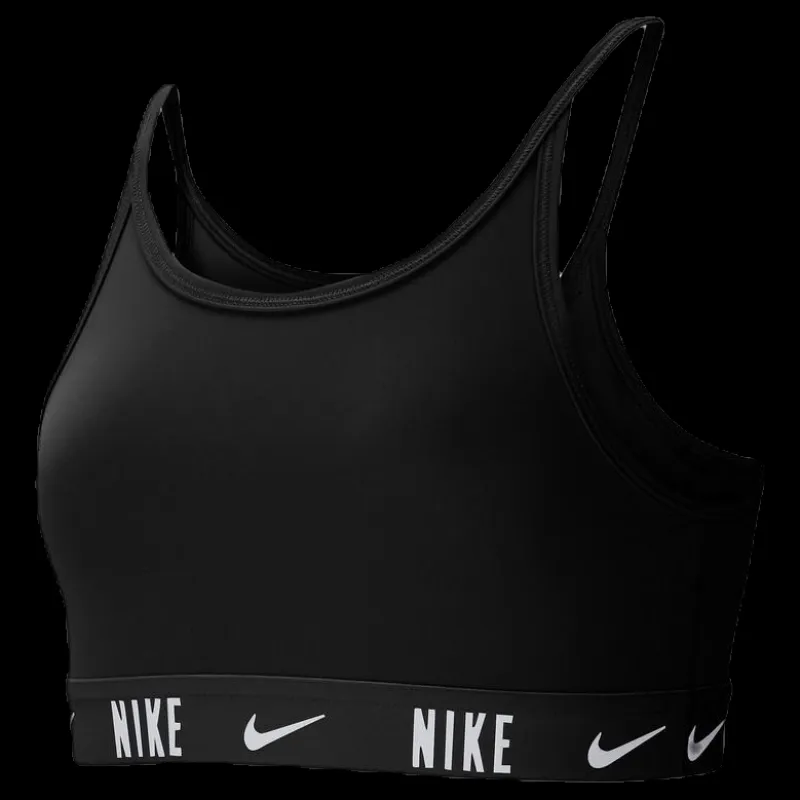 Nike Trophy Big Kids' (Girls') Sports Bra BLACK/BLACK/WHITE Svart Sale