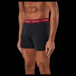 Calvin Klein Trunk 3pk B-brght Camel/ Black/ Red Carp Svart New