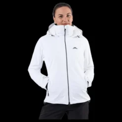 Outlet J.Lindeberg Truuli Jacket White Vit