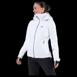 Outlet J.Lindeberg Truuli Jacket White Vit