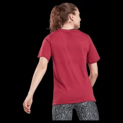 Discount Reebok Ts Burnout Tee Punber Röd