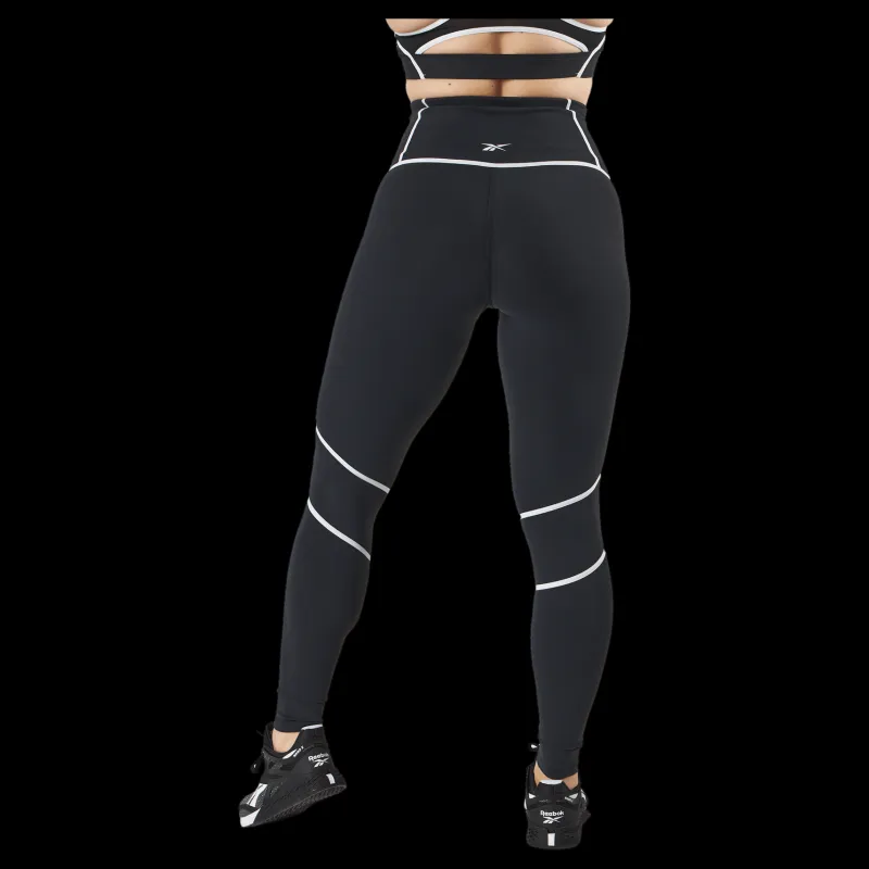 Reebok Ts Lux Hr Tight- Cb Black Svart Outlet