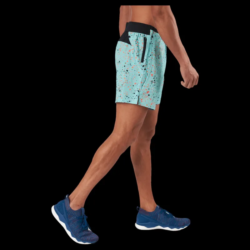 Sale Reebok Ts Strength Aop Short 2.0 Seclte Turkos