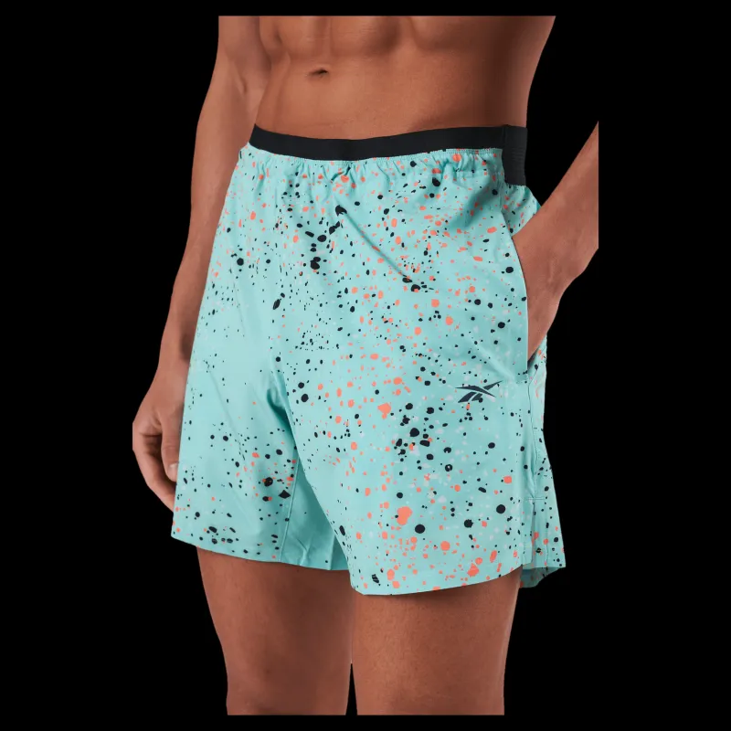 Sale Reebok Ts Strength Aop Short 2.0 Seclte Turkos
