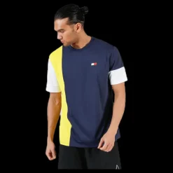 Tommy Hilfiger Sport T-Shirt Colourblocked Yellow Gul Hot
