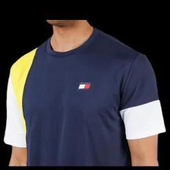 Tommy Hilfiger Sport T-Shirt Colourblocked Yellow Gul Hot