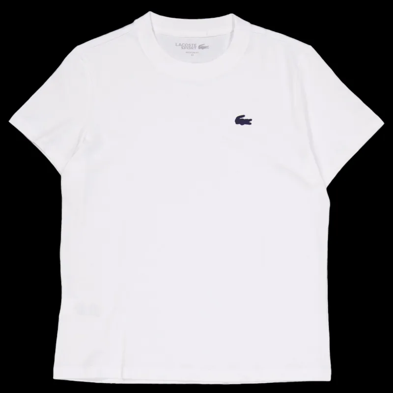 Lacoste Sport T-shirt Core Performance White Vit Outlet