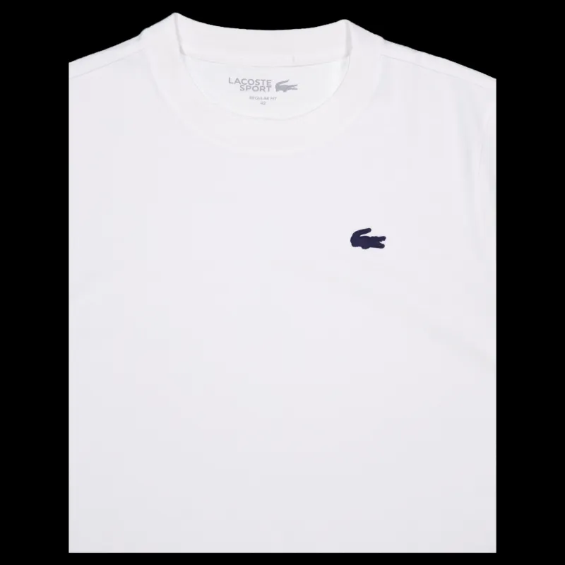 Lacoste Sport T-shirt Core Performance White Vit Outlet