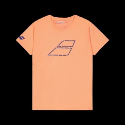 Online Babolat T-shirt Exe Big Flag Fluo Strike Orange