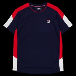 Fila T-shirt Gabriel Navy/redcomb. Blå Clearance