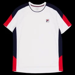 Fila T-shirt Gabriel White/navycomb. Vit