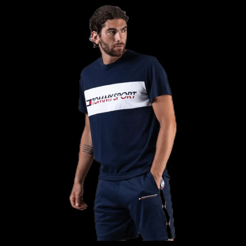 Tommy Hilfiger Sport T-Shirt Logo Driver Blue Blå