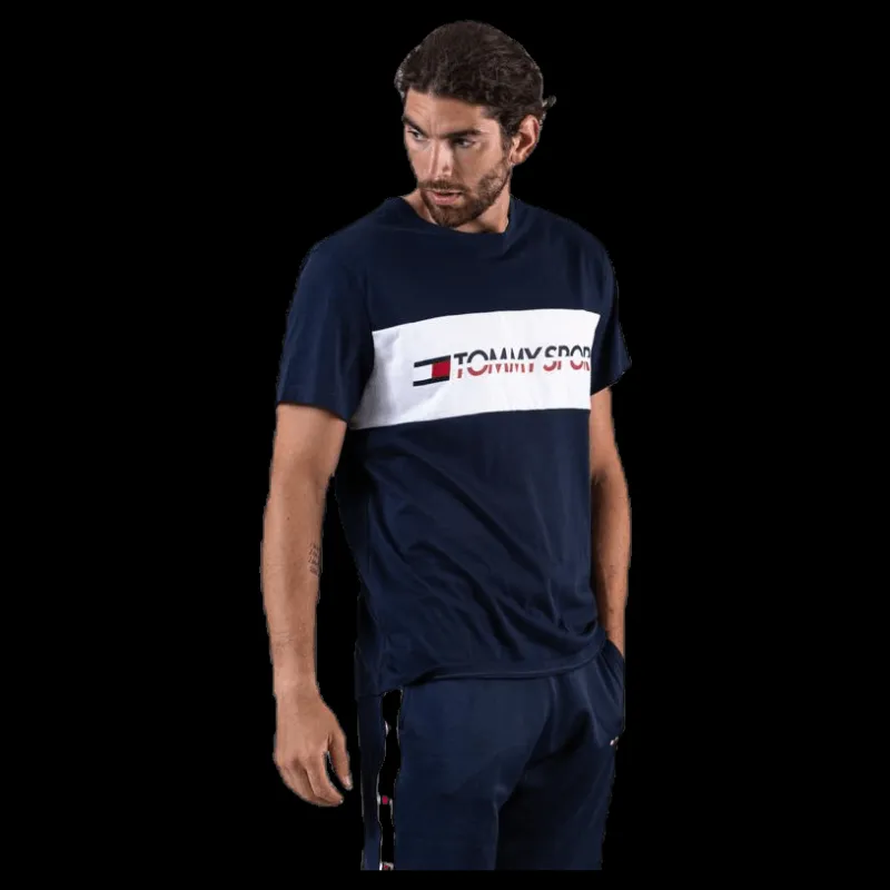 Tommy Hilfiger Sport T-Shirt Logo Driver Blue Blå